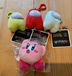 Among Us ぬいぐるみ マスコット 3種 ＋ 星のカービィ セット