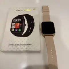 スマートウォッチ ベージュ 本体