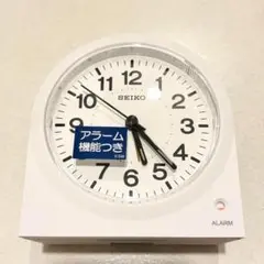 SEIKO アラーム機能付き置時計 白 KR894W