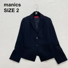 【美品】マニックス　テーラードジャケット　ウール混　フォーマル　通勤（1343）のサムネイル