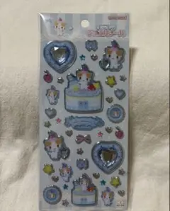 【正規品】サンリオ　キラキラジュエルシール　マシュマロみたいなふわふわにゃんこ