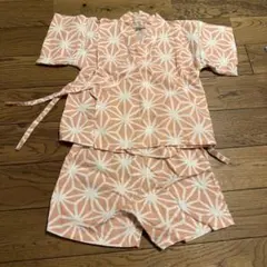 petit main 麻の葉柄 甚平 90cm