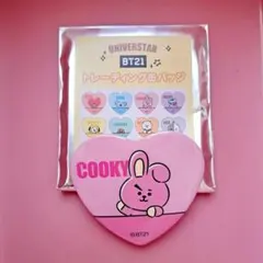 BT21トレーディングハート缶バッジCOOKYクッキー BTSジョングク
