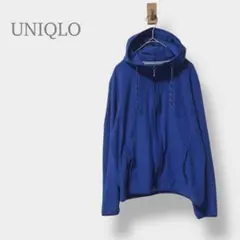 【UNIQLO ユニクロ】フリースパーカー　フーディー　フルジップ　メンズ　M