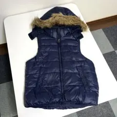 【美品】Gap kids ダウンベスト　ネイビー　130センチ　子供用　キッズ