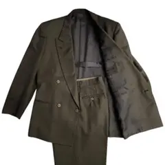 コムサデモードメン ヴィンテージ スーツ セットアップ グレー ウール100%