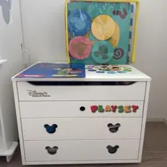 DWE・レッツプレイ★お道具箱・工作キット・ガイドブック・ワールドファミリー・白