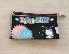 Hello Kitty ハローキティ デニム風ポーチ ペンケース