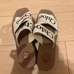 Chloé クロスストラップサンダル ベージュ