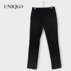 ユニクロ スリムフィットチノ パンツ ストレッチ コットン混 L相当 無地 黒のサムネイル