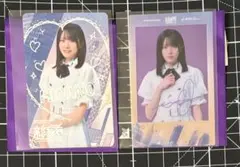 乃木坂46 大越ひなの　チェキ風クリアカード+オリジナルメンバーソロ絵柄カード