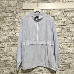 【定価11000円】HARE ハーフジップ ストライプ オーバーシャツ 長袖 S