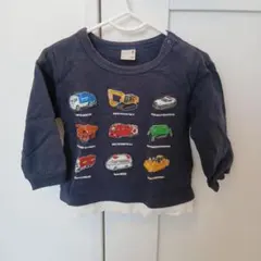 petit main トミカ車両プリントＴシャツ 90
