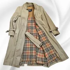 バーバリー トレンチコート ライナー ベルト ダブル ノバチェック L カーキ