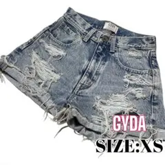 ⭐️A287⭐️ GYDA ♥ ダメージ クラッシュ カット デニム ショーパン