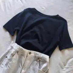 yuni 黒 半袖Tシャツ ビュルデサボン　大人T-SHのサムネイル