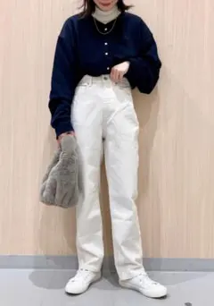 GU ハイウエストストレートデニム