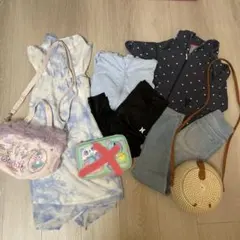 130-140 女子　服、鞄など　7点　まとめ売り