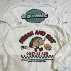 ペアマノンストリート 110 マイリトルワンダー 120 ロンT 白 男の子