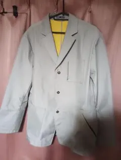 MIZUNOミズノ　 ストライプ スポーツ生地テーラード　ウインドブレーカー