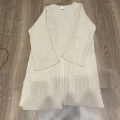 ひまわり様専用⭐︎ADAM ET ROPÉ ベージュニットロングカーディガン