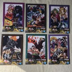 一番くじワンピース覇王ノ兆 H賞 アートプレート–討ち入りバトル– 6枚セット