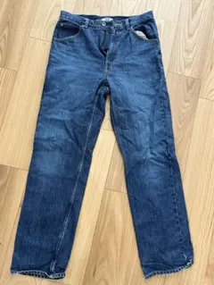 ストレートデニムパンツ 27インチ ダークブルー