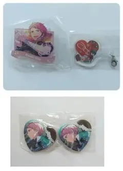 あんスタ 一番カフェ 宗 みか アクリルバッジ アクリルチャーム ハート缶バッジ