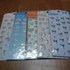 新品　ぷくっとシール サンリオ　5点セット　クロミ　キティ　シナモロールなど