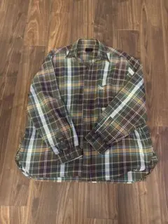 【New Era】チェック柄 長袖ネルシャツ