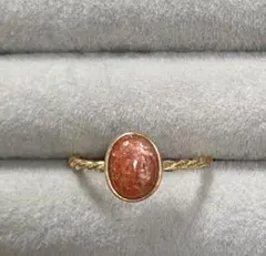 本日限定❗️サンストーン　シルバー925 フリーサイズリング