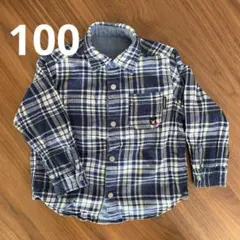 【お値下げ中】ダブルビー　リバーシブル長袖シャツ　100