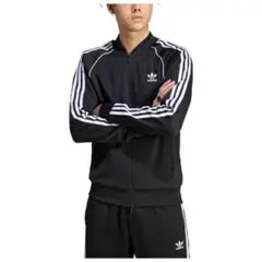 adidas ブラック ジャージ 3本ライン
