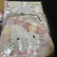 キティちゃん　1番くじ 和柄ミニ風呂敷とがまぐちポシェット　未開封