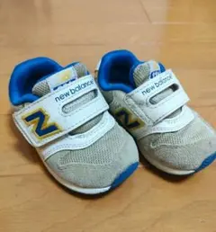 new balance スニーカー グレー/ターコイズブルー　13cm
