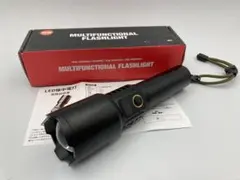 懐中電灯 ledライト 調光可能 最大照射距離500m USB充電式