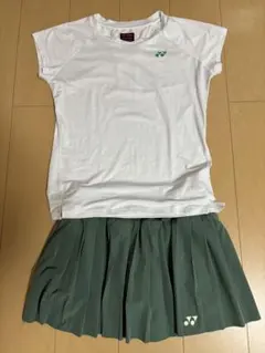 YONEX テニスウェアセット ホワイト/グリーン L