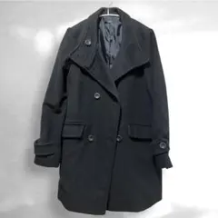 【URBAN RESEARCH ROSSO】ダブル ロングコート ブラック