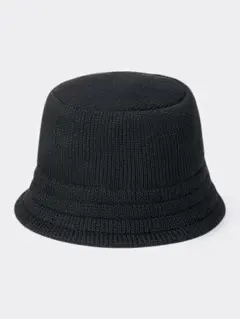 GU ニットバケットハット ブラック 新品未使用