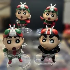 クレヨンしんちゃん×仮面ライダー コラボフィギュアコレクション　全4種コンプ