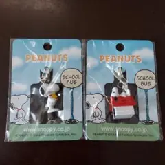 未使用★スヌーピー★ファスナーマスコット★ 2個セット