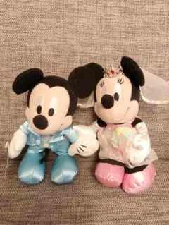 ディズニー　ミッキー ミニー ぬいぐるみ　ペア　ウエディング