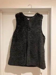 ジャーナルスタンダードrelume フェイクファーベスト ダークグレー