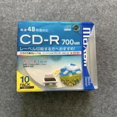 Maxell CD-R 700MB 10枚パック うす型5mmケース 9枚セット