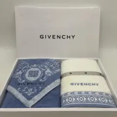 タオルセット GIVENCHY ブルー ホワイト　未使用品のサムネイル