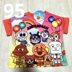 アンパンマン　半袖　Tシャツ　95 ピンク　アニメ