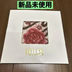 『新品未使用』FEILER バラ柄thank you タオルハンカチ