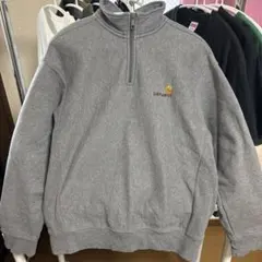 carhartt グレー ハーフジップスウェット