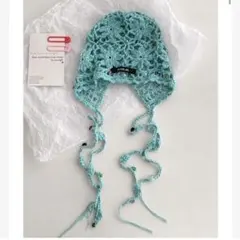 SHEIN ニット帽 ビーニー レイクブルー 97806225