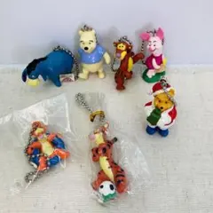 くまのプーさん　ティガー　ピグレット　イーヨー　ストラップ　７点　まとめ売